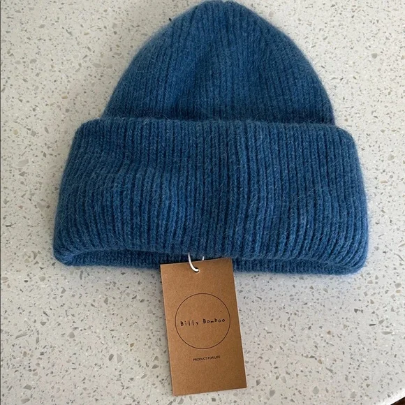 Billy Bamboo Royal Angora Beanie Hat - Picture 2 of 4